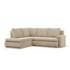 ECKSOFA LINKS MIT SCHLAFFUNKTION FORESTA, Cord - Beige - Beige, Textil (230/200cm) - Mebligo