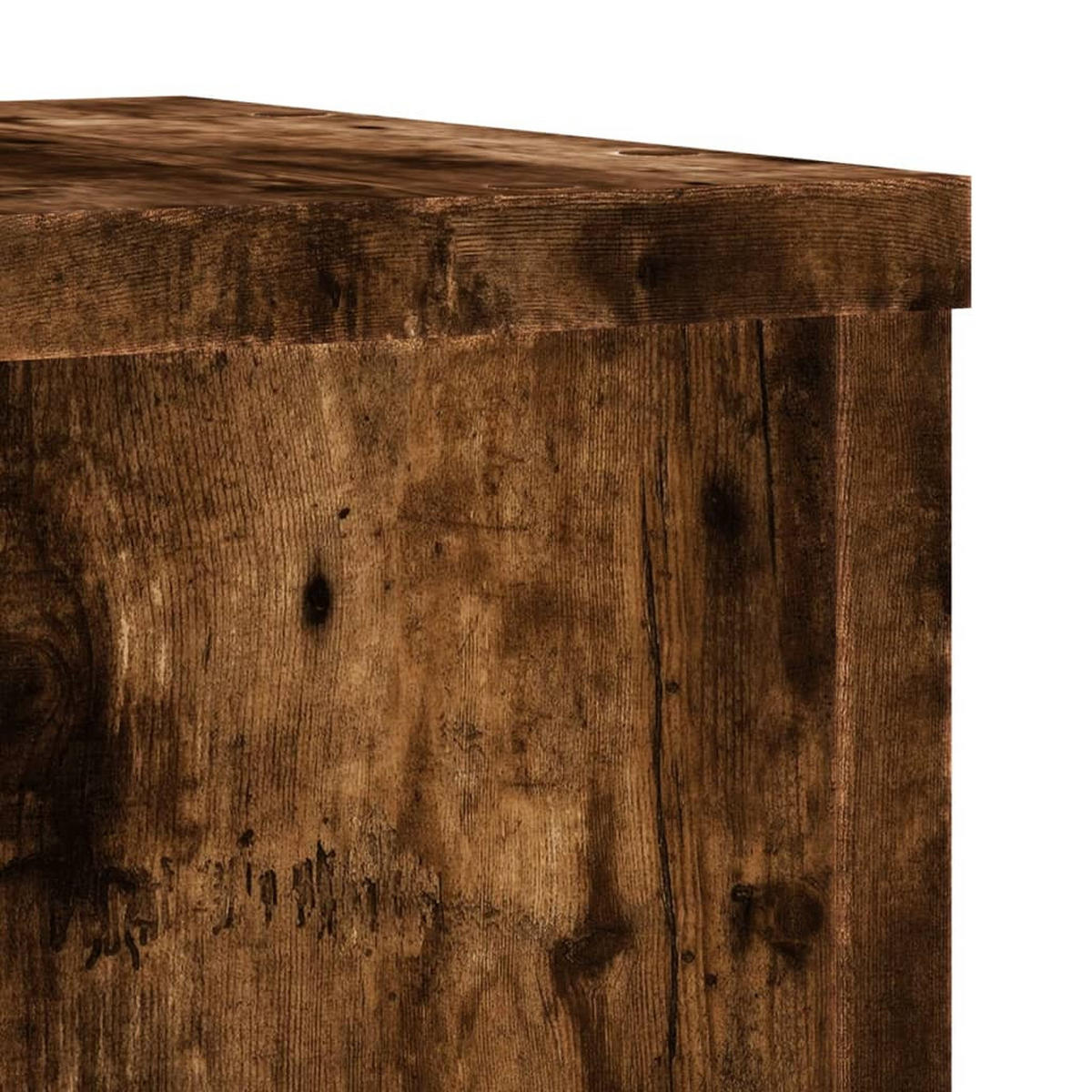 PFLANZENSTÄNDER 2er Set Räuchereiche 25/25/80 Cm Holzwerkstoff - Braun, Holzwerkstoff (25/80/25cm) - vidaXL