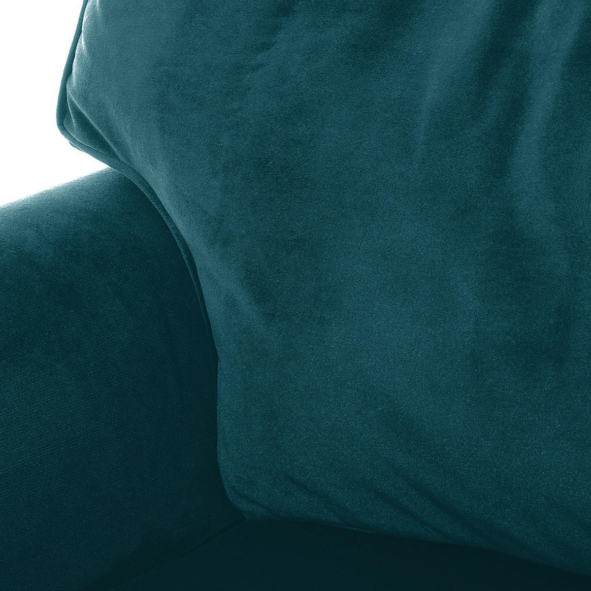 3-SITZER SOFA - Samt - Türkis, Textil (202/93/100cm) - home24