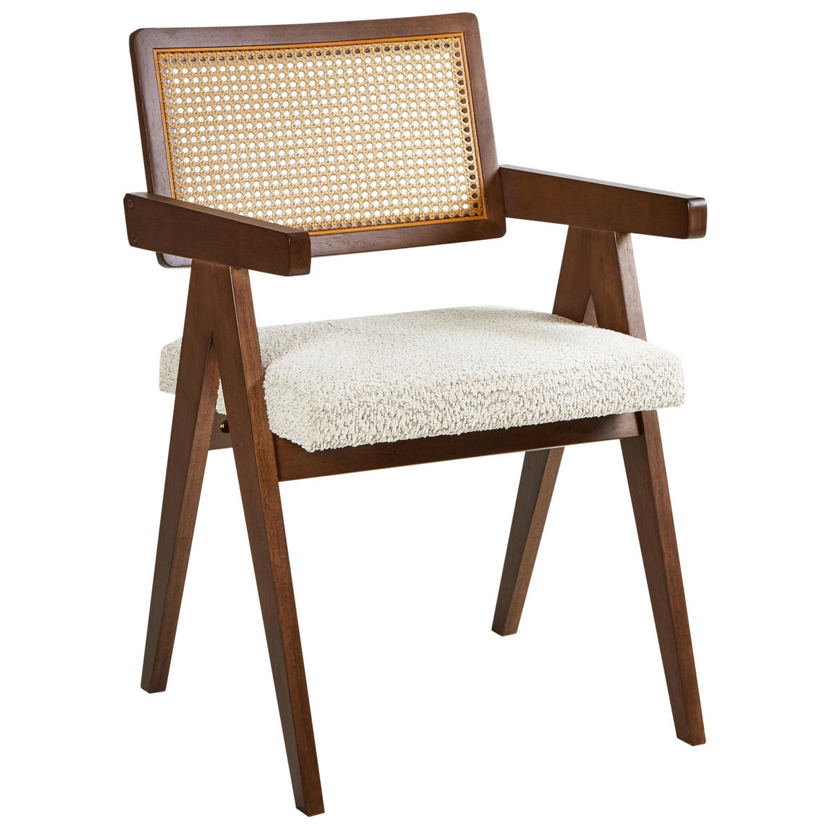 JÍDELNÍ ŽIDLE sada 2 ks Béžová Ava - hnědá/béžová, dřevo (55/85/62cm) - Beliani