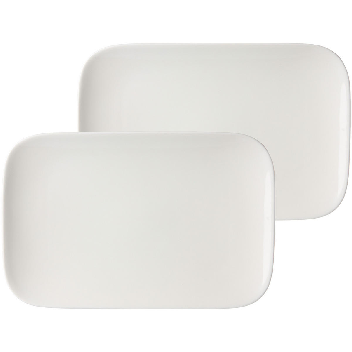 SERVIERPLATTEN Arena weiß 33,5 x 22 cm 2er Set - Weiß, Keramik (22/3/33.5cm) - Ritzenhoff Breker