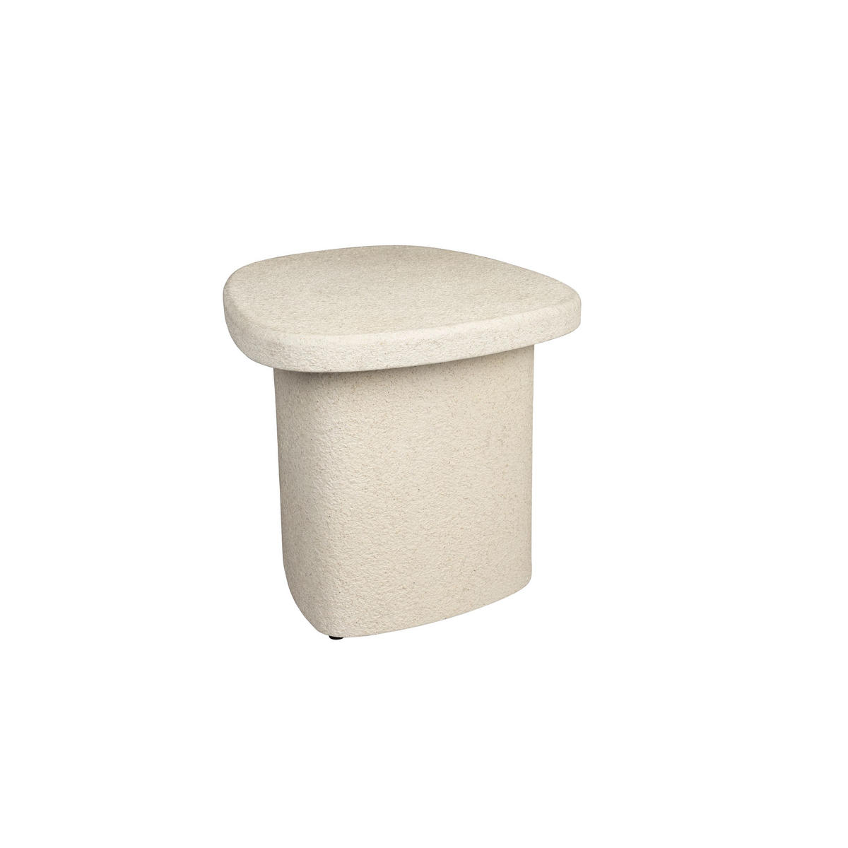 BEISTELLTISCH Veda Hoch Recycelt Beige - Beige, Stein (56/45/41cm) - Dutchbone