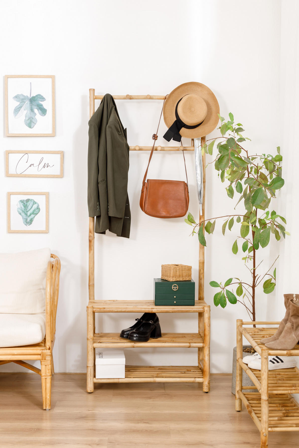 GARDEROBE Holz Braun - Braun, Holz (70/174/30cm) - Nordlys