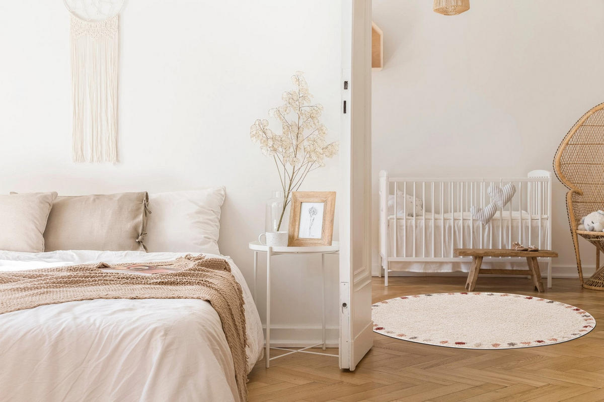 RUNDER Teppich für Innen- und Außenseite beige - Beige, Textil (160/160cm) - AFK Living