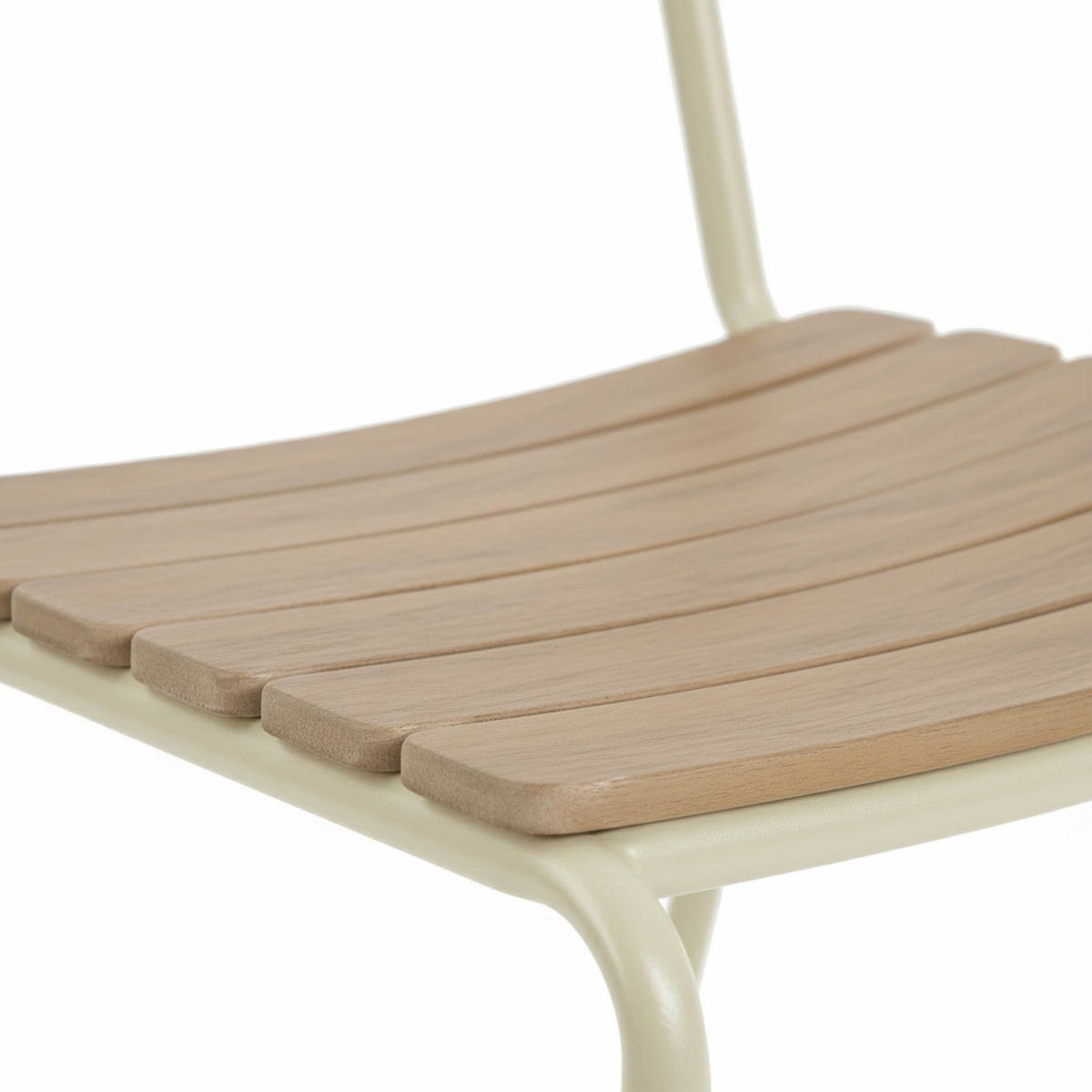 GARTENSTUHL, Creme - Beige, Metall (80/82/59cm) - Oviala