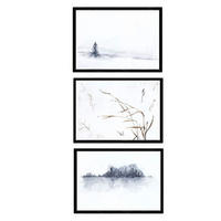 POSTER Set Mit 3 November Nordic Schnee A4 Rahmenlos - Klar, Papier (29.7/5/21cm) - Nacnic