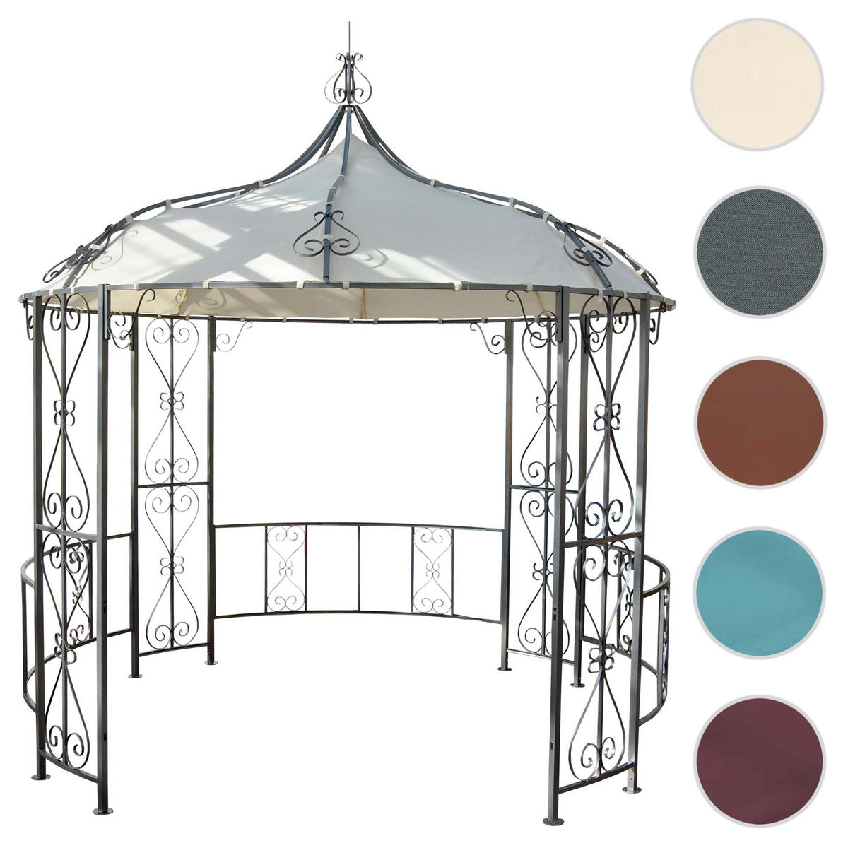 PERGOLA CABRERA Cremeweiß - Weiß, Metall (296/330/293cm) - MCW