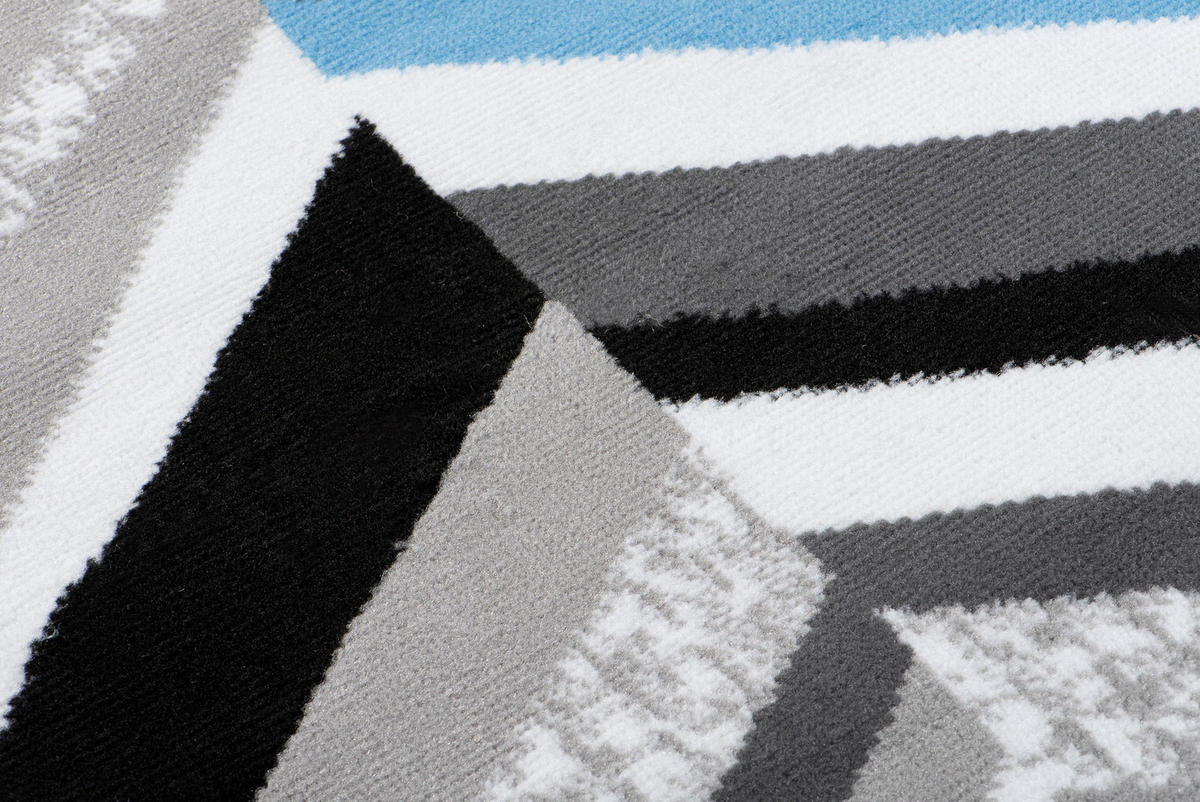 LÄUFER MAYA Blaugrau 100/600 cm - Blaugrau, Textil (100/600cm) - Tapiso