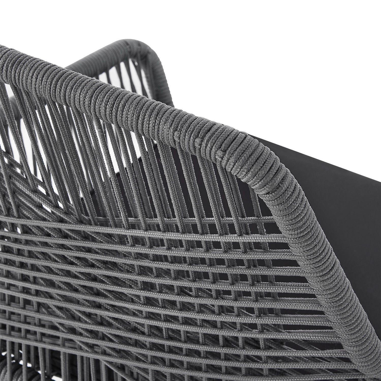 Thumbnail - Juskys Gartenstühle, Grau, Metall, 57x86x61 cm, Gartenmöbel, Gartenstühle, Gartenstühle