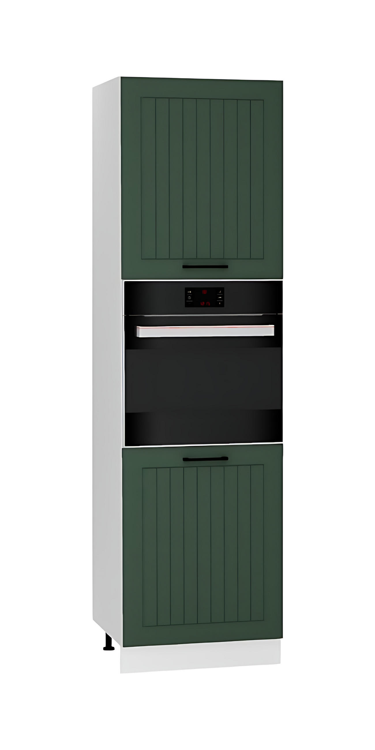 MIKROWELLENUMBAUSCHRANK D60PK/2133 PL - Arvion - Elegante Geräte-Integration - Grün, Holz/Metall (60/213.3/56cm) - ROYAL24_MARKT