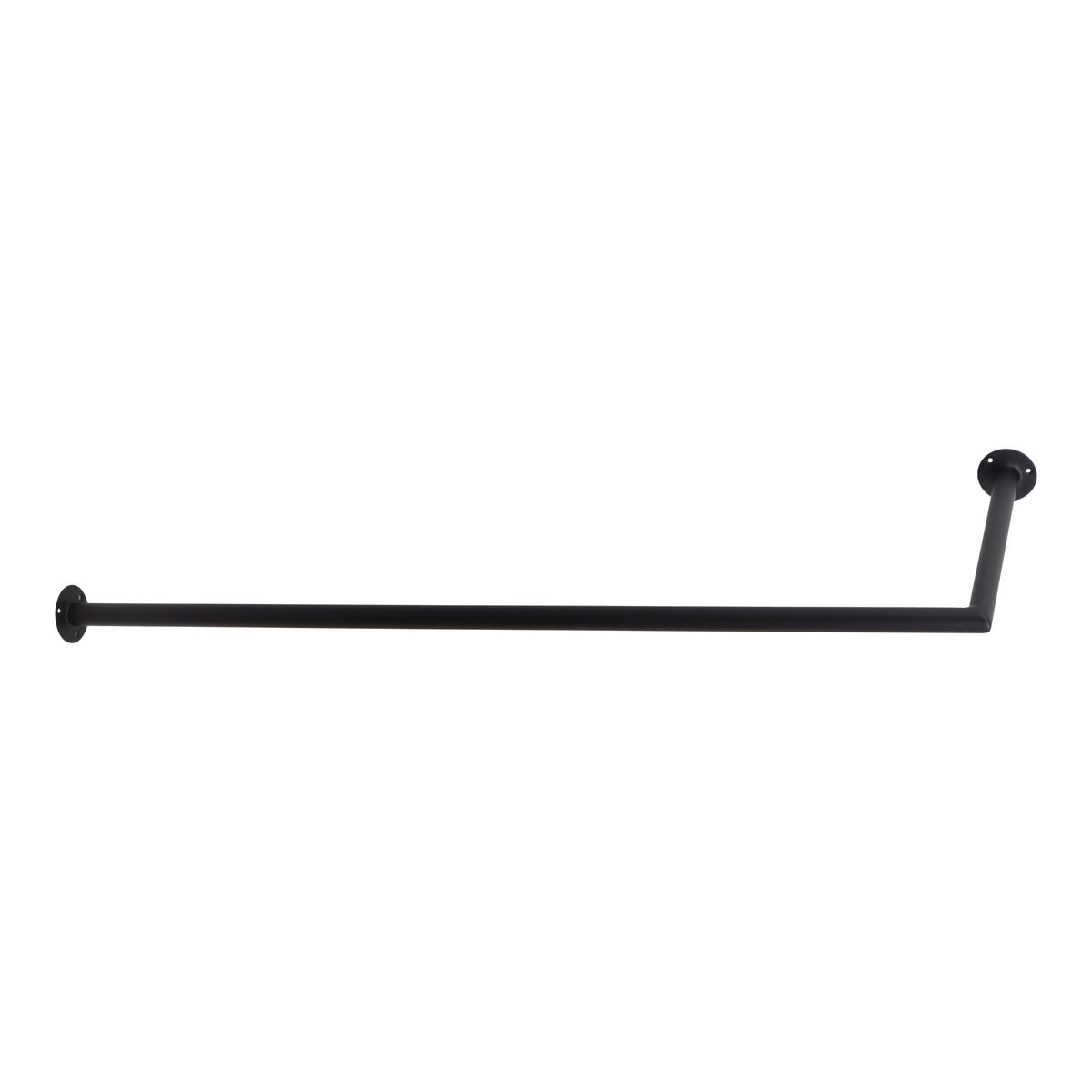 KLEIDERABLAGE Kyra Schwarz - Schwarz, Metall (100/2/30cm) - LOFT42