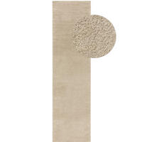 LÄUFER Tacoma Beige 80x200 cm - Beige, Kunststoff/Textil (80/200cm) - benuta Nest