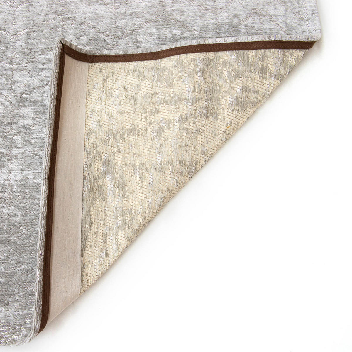 TEPPICH White Plains Mad Men 80/250 cm - Grau, Textil (80/250cm) - Louis De Poortere