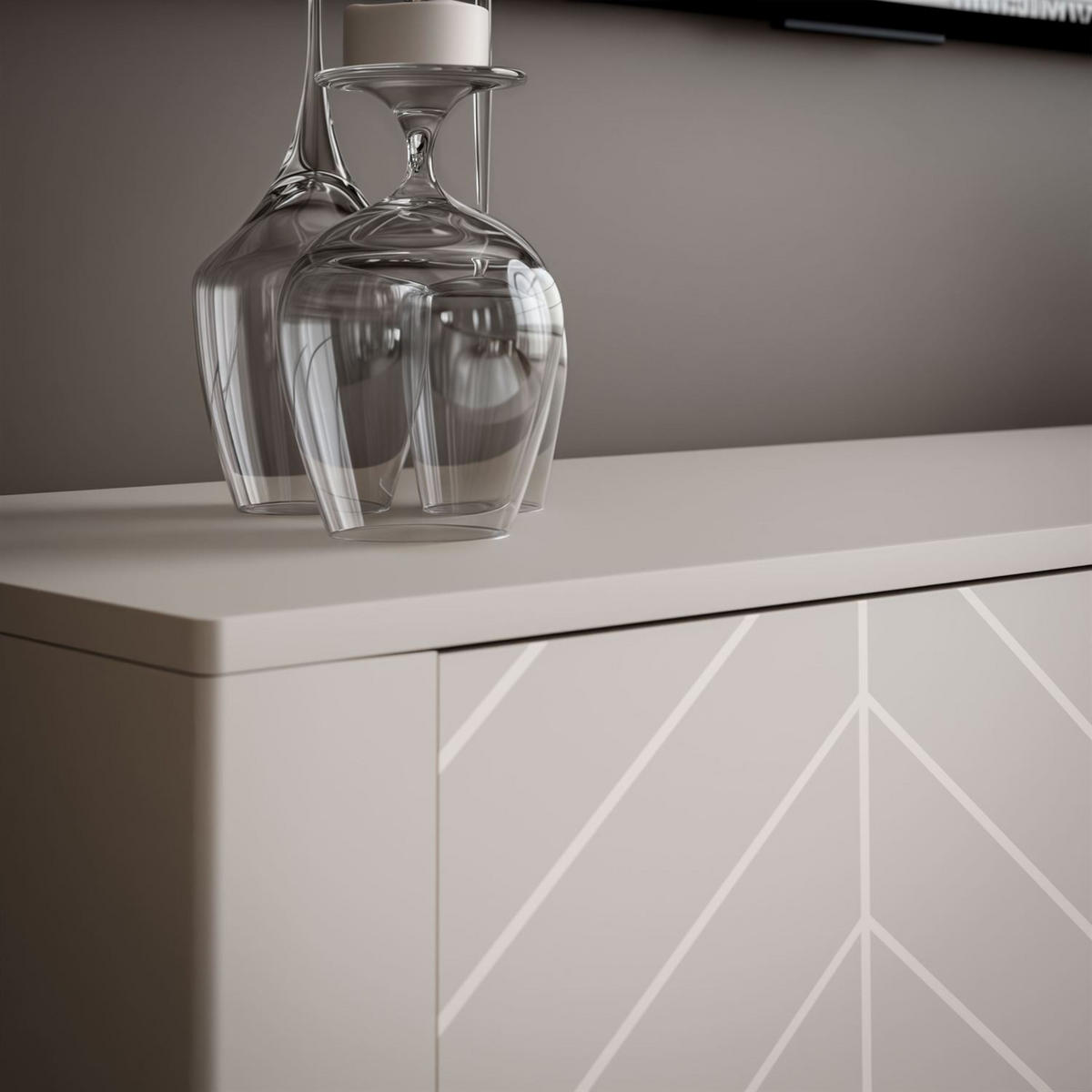 TV-SCHRANK LUMI mit Schublade 160 cm, Kaschmir - Kaschmir, Holzwerkstoff (160/57/41cm) - Lookway