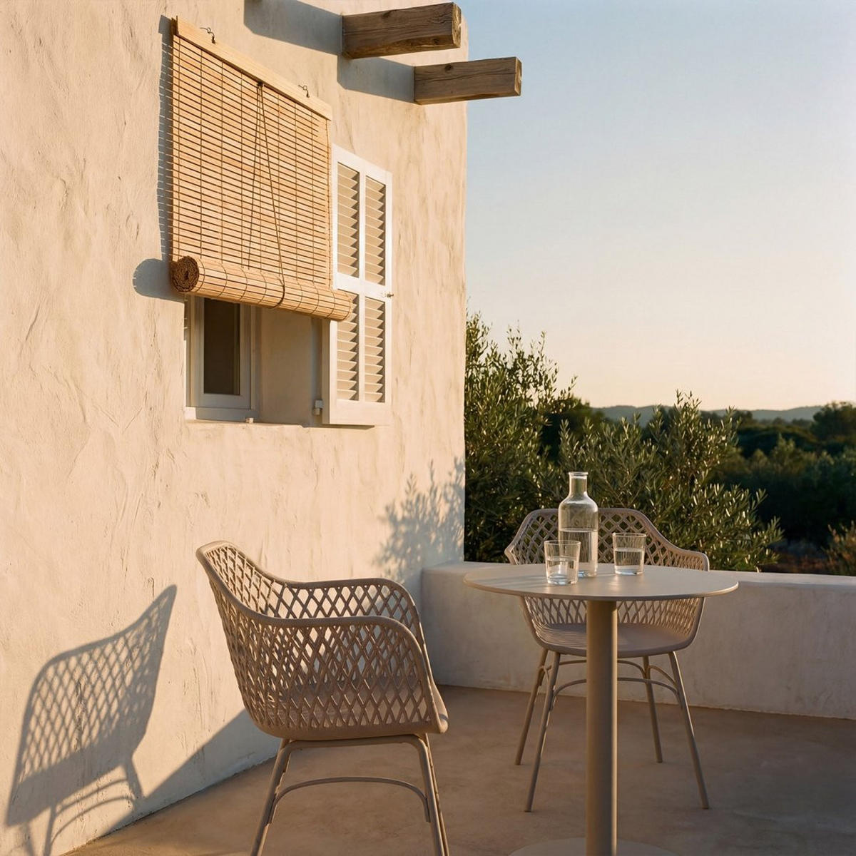 STUHL FÜR DRAUSSEN Stal Beige 59 cm x 72 cm - Beige, Kunststoff (59/72/56cm) - Klast Home