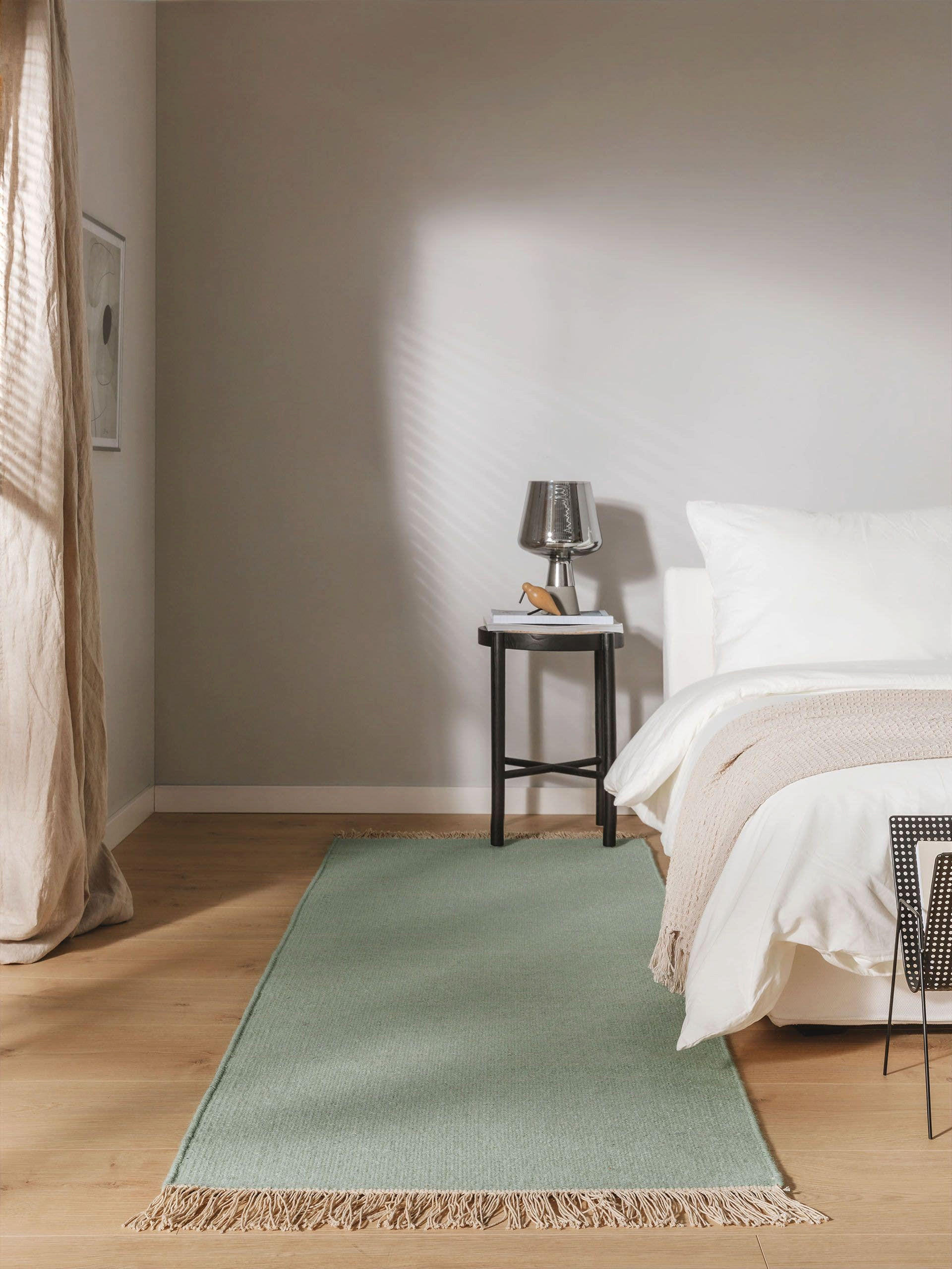 Thumbnail - benuta Pop Teppich, Hellgrün, Textil, Beton Optik, Rechteckig, 80x250 cm, pflegeleicht, Teppiche & Böden, Teppiche, Natu...