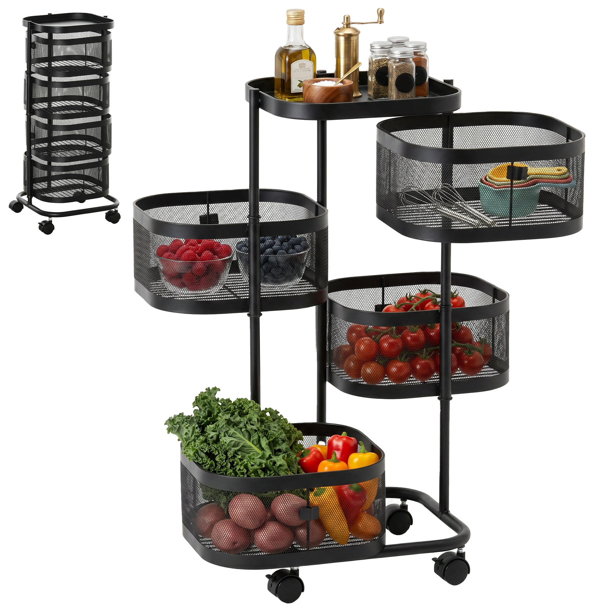 XXXLutz Mehrzweckschrank Schwarz 33x77x33 cm