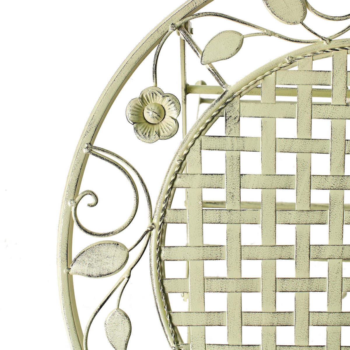 GARTEN-BARTISCH Grün Bivio - Grün, Metall (60/60/89cm) - Beliani