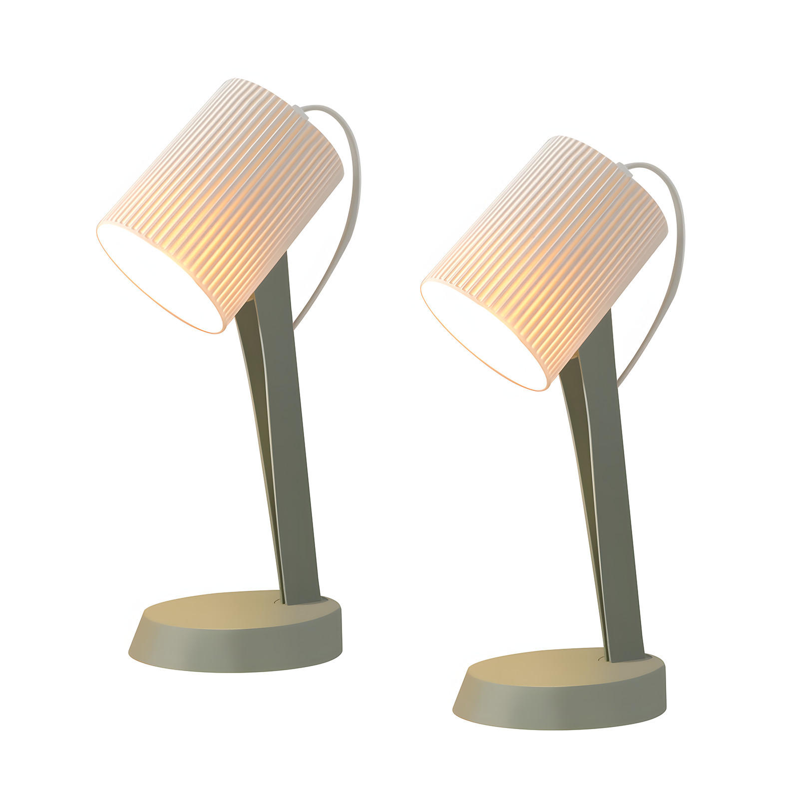 TISCHLEUCHTE DYRN 37.4/19.5/14 cm（2er-set） - Grün, Metall (14/37.4/19.5cm) - ZMH