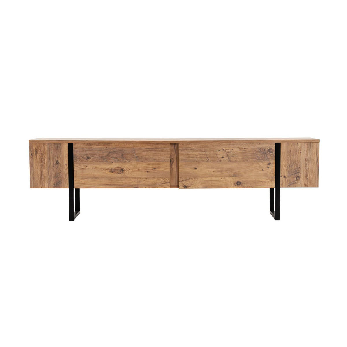 TV-MÖBEL mit 2 klapptüren - serenity 180/29,5/50 cm - Beige, Holzwerkstoff (29.5/50/180cm) - Calicosy