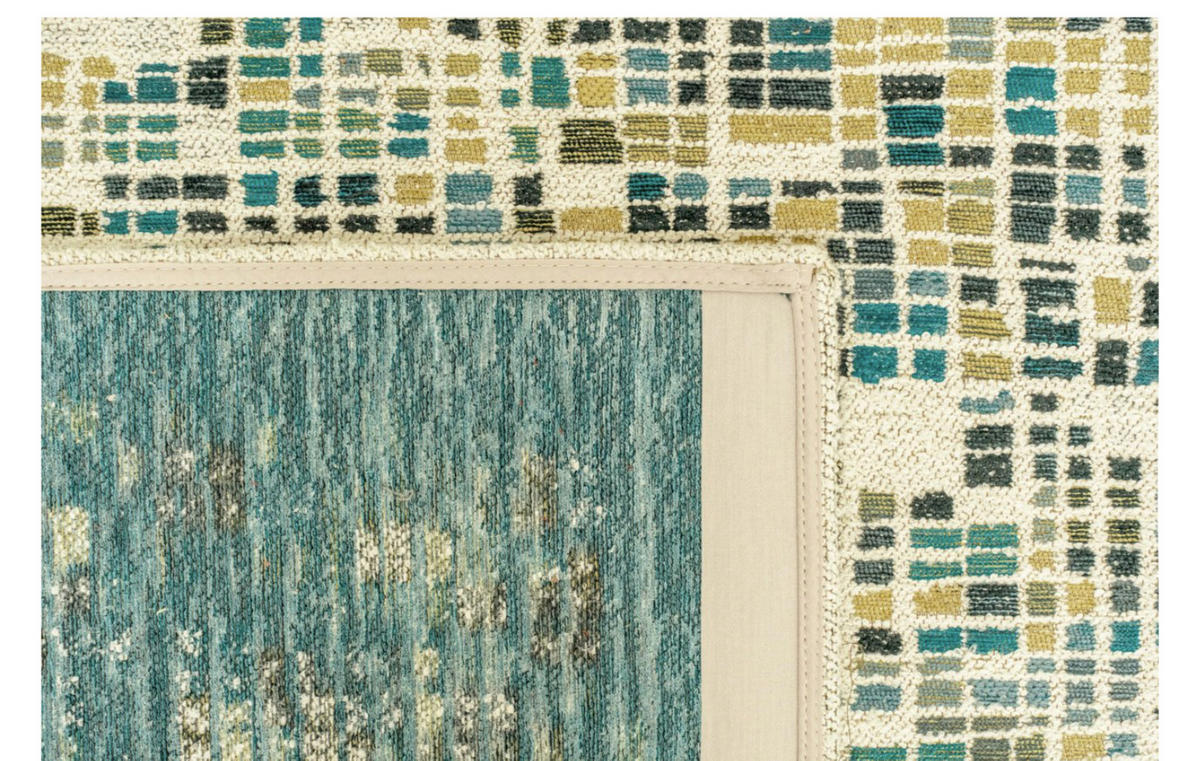 TEPPICH modern Flachgewebe BOXY Blau 240 x 340 cm - Blau, Textil (240/340cm) - Novatrend