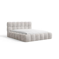 POLSTERBETT 19 - 140x200 cm – Arena – Bett mit Federmechanismus und Stauraum - Silberfarben, Holz (140/200cm) - ROYAL24_MARKT