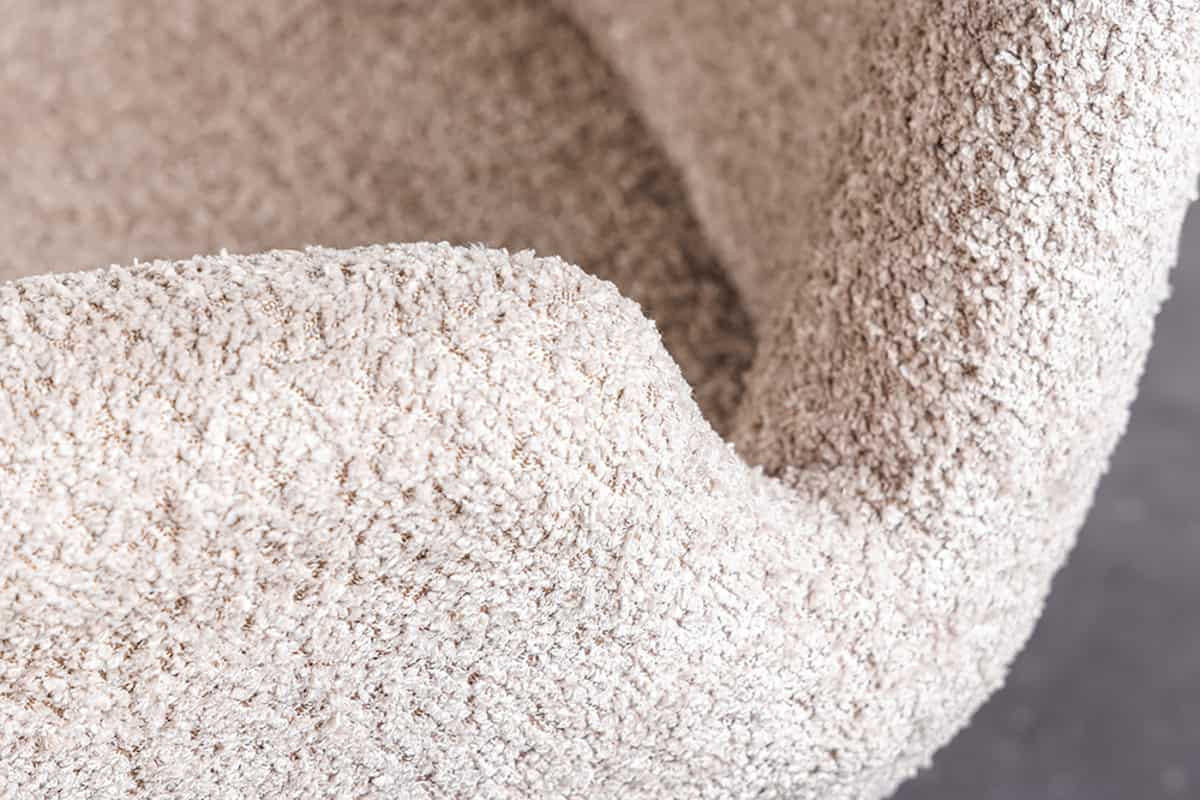 STUHL BALTIC Bouclé Beige 85 cm - Beige/Creme, Holz/Textil (61/85/63cm) - riess-ambiente