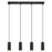 PENDELLEUCHTE Stärke 4-flammig 60/6/170 cm - Schwarz, Metall (60/6/170cm) - Nettlife