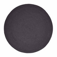 TEPPICH geflochten rund 150 cm - Schwarz, Textil (150/150cm) - Homescapes