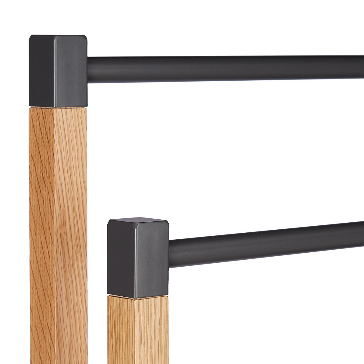 HANDTUCHHALTER - Multicolor, Holz/Metall (51.5/83.5/20cm) - Relaxdays