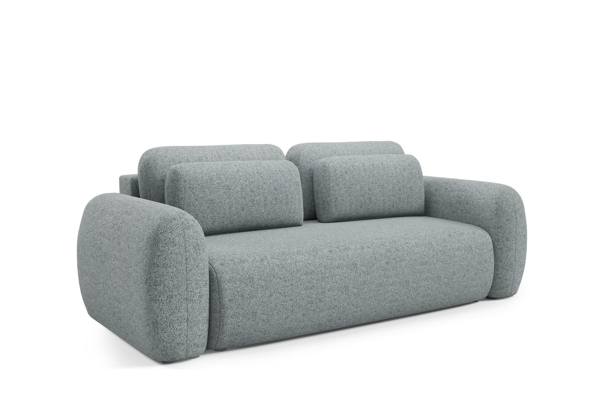 SCHLAFSOFA Gaston - Dunkelgrau, Holzwerkstoff/Textil (266/95/110cm) - Fun Möbel