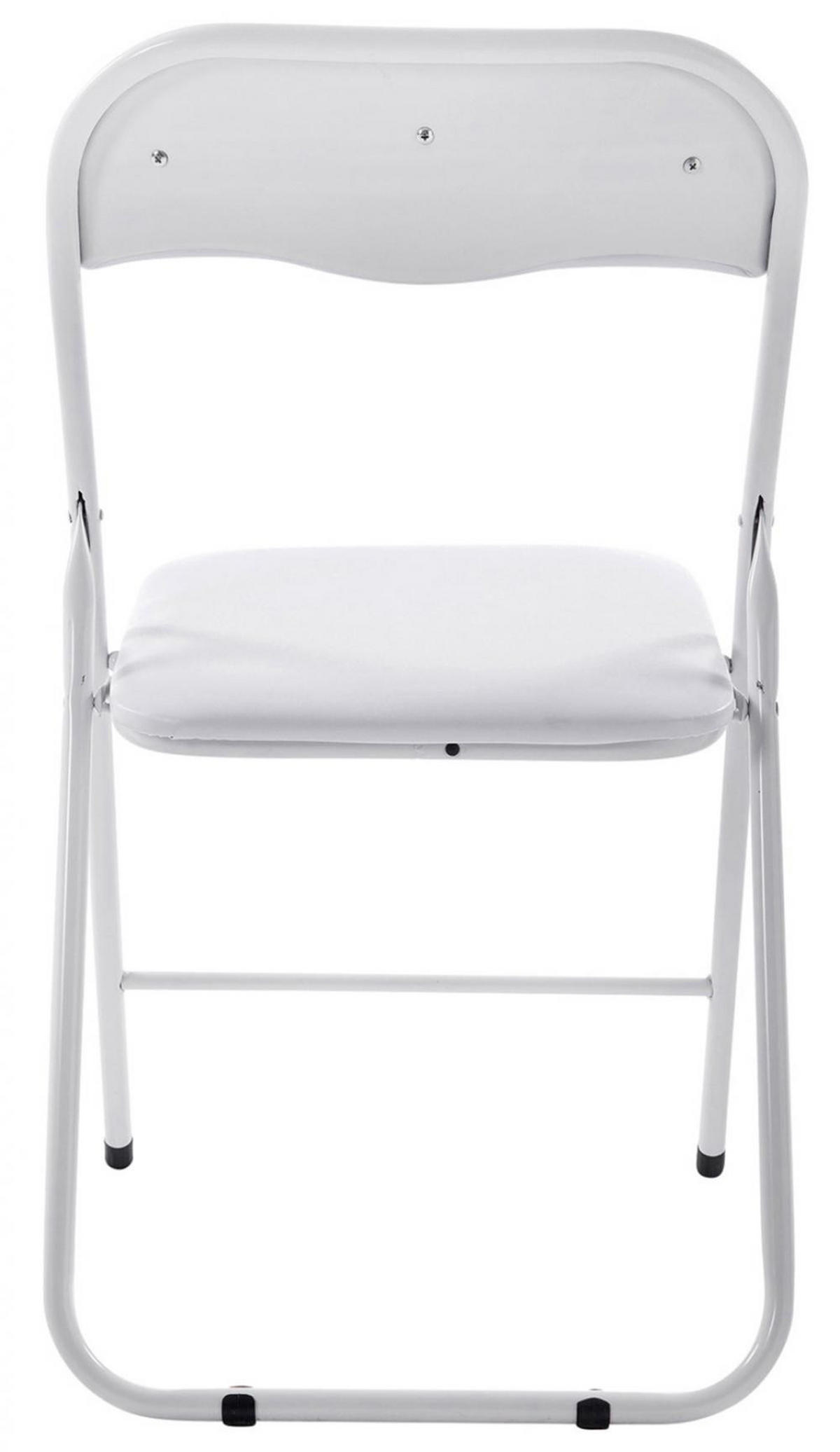 KLAPPSTUHL 2er Set Kunststoff weiß/weiß - Weiß, Kunststoff/Textil (45/78/45cm) - CLP