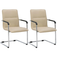 SCHWINGSTUHL 2 Lederlook Creme - Creme, Textil/Metall (57/92/59cm) - CLP