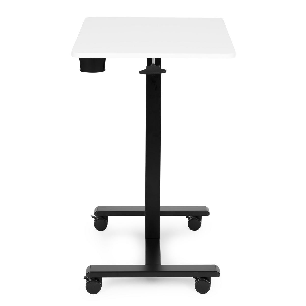 SCHREIBTISCH MILO Weiß - Schwarz - Weiß, Holzwerkstoff (48/70/71.5cm) - Mat-Haus