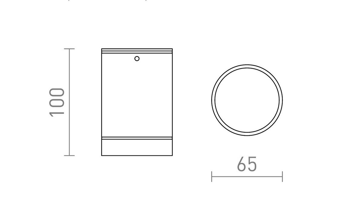 AUSSENLEUCHTE SAMMY Grau 15 W IP54 - Grau, Metall (65/65/98cm) - Rendl