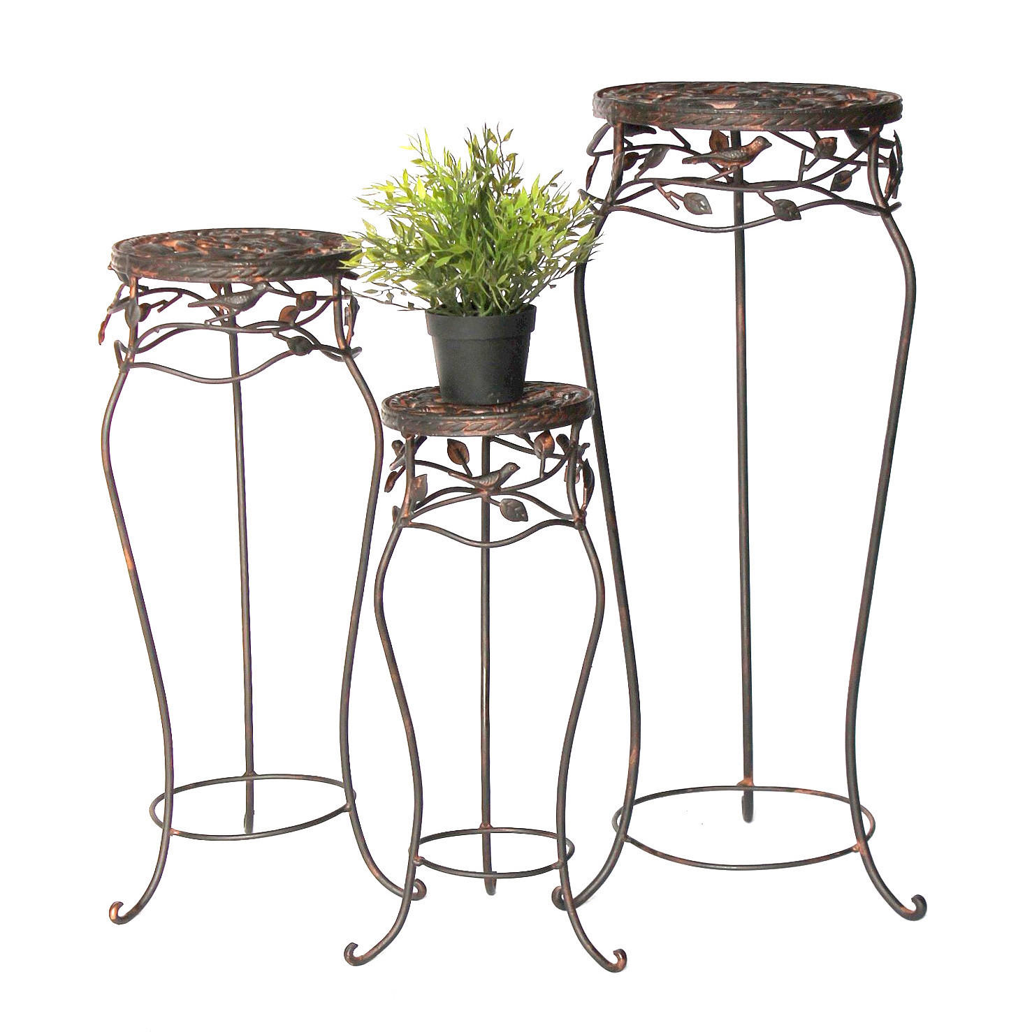 DanDiBo Blumenhocker Schwarz 19x52x19 cm