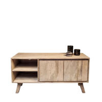 TV Board Bibi Mangoholz 120 cm / 40 cm Natur - Naturfarben, Holz (120/60/40cm) - Villa Möbel
