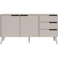 KOMMODE Norel mit 3 Schubalden und 2 Türen, Kaschmir - Kaschmir, Holz/Holzwerkstoff (160/80/40cm) - Beautysofa