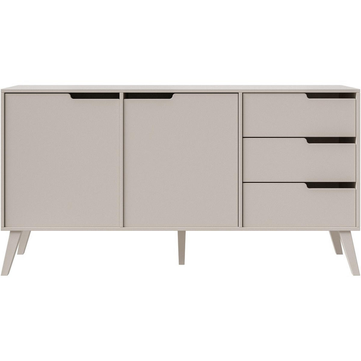 KOMMODE Norel mit 3 Schubalden und 2 Türen, Kaschmir - Kaschmir, Holz/Holzwerkstoff (160/80/40cm) - Beautysofa