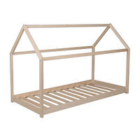 HAUSBETT PANDA mit Lattenrost / Kinderbett 90x190 cm - Naturfarben - Naturfarben, Holz (90/190cm) - Weber Industries