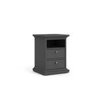 NACHTSCHRANK mattgrau - Grau, Holzwerkstoff (44/59/40cm) - ebuy24