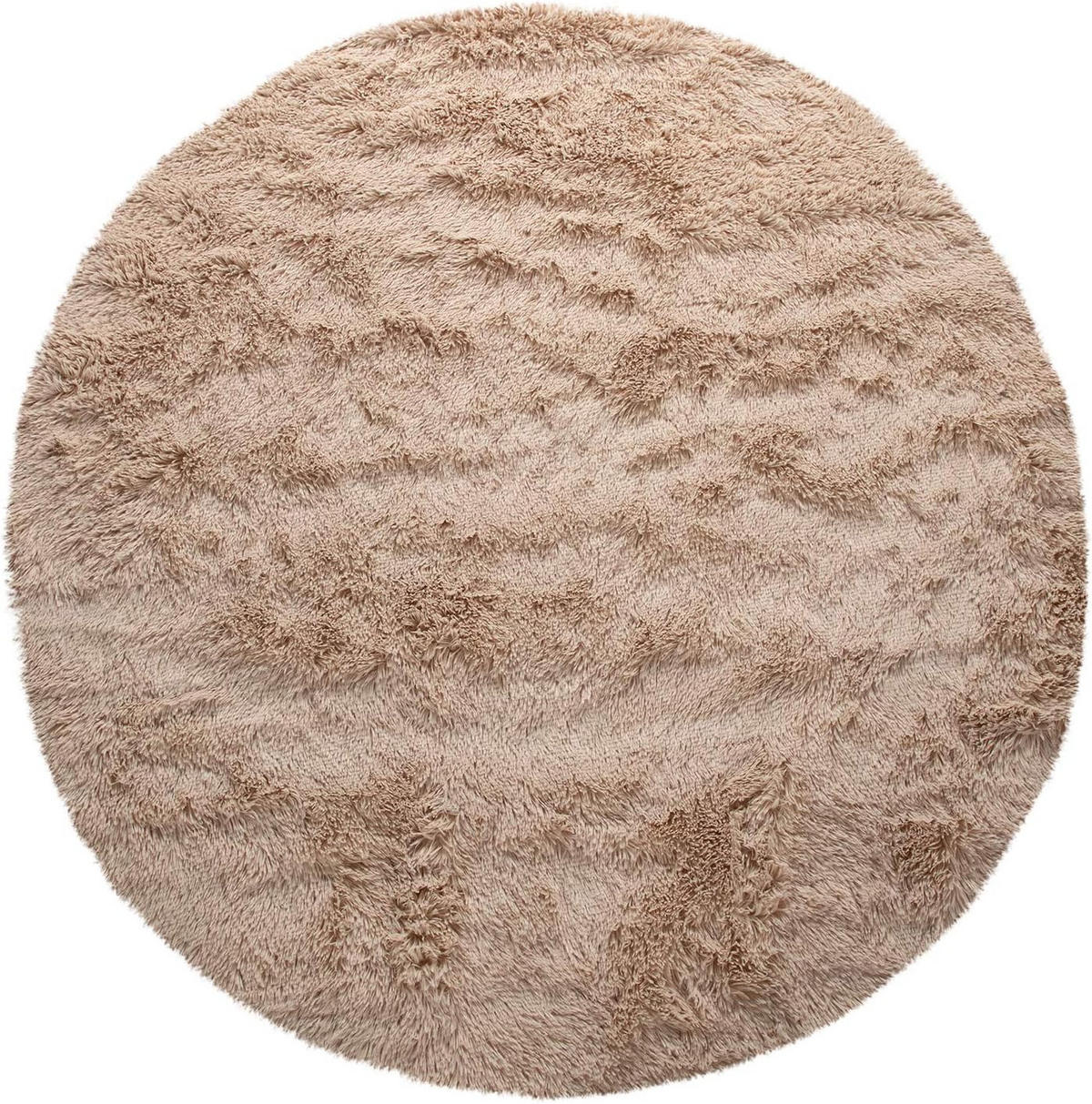 HOCHFLORTEPPICH 120/120 cm Silky 591 - Beige, Textil (120/120cm) - Paco Home