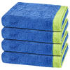 HANDTUCH Lifestyle Splash 4er-Set - Blau, Textil (50/100cm) - Cawö