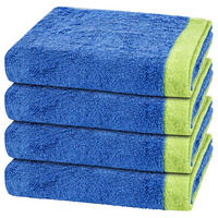 HANDTUCH Lifestyle Splash 4er-Set - Blau, Textil (50/100cm) - Cawö
