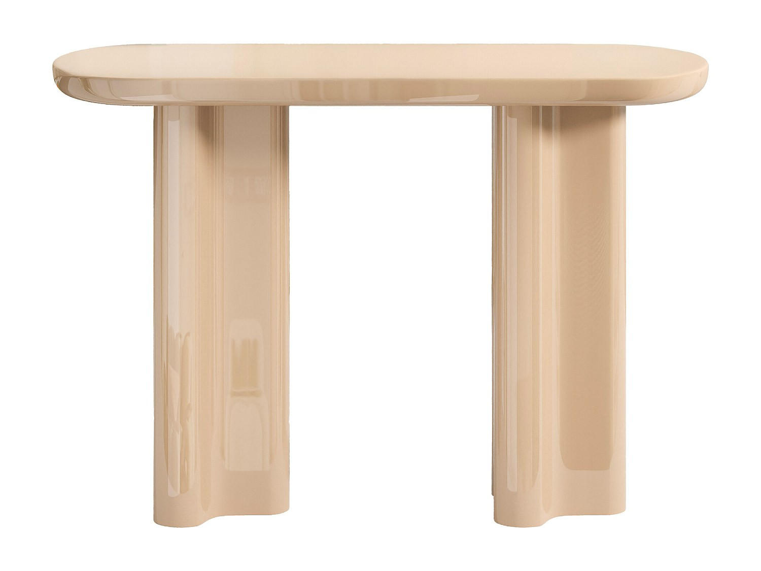 KONSOLENTISCH - 120 cm x 35 cm - Holz, Platte - Beige - LESONA - Beige, Holz (35/120/80cm) - Vente-Unique