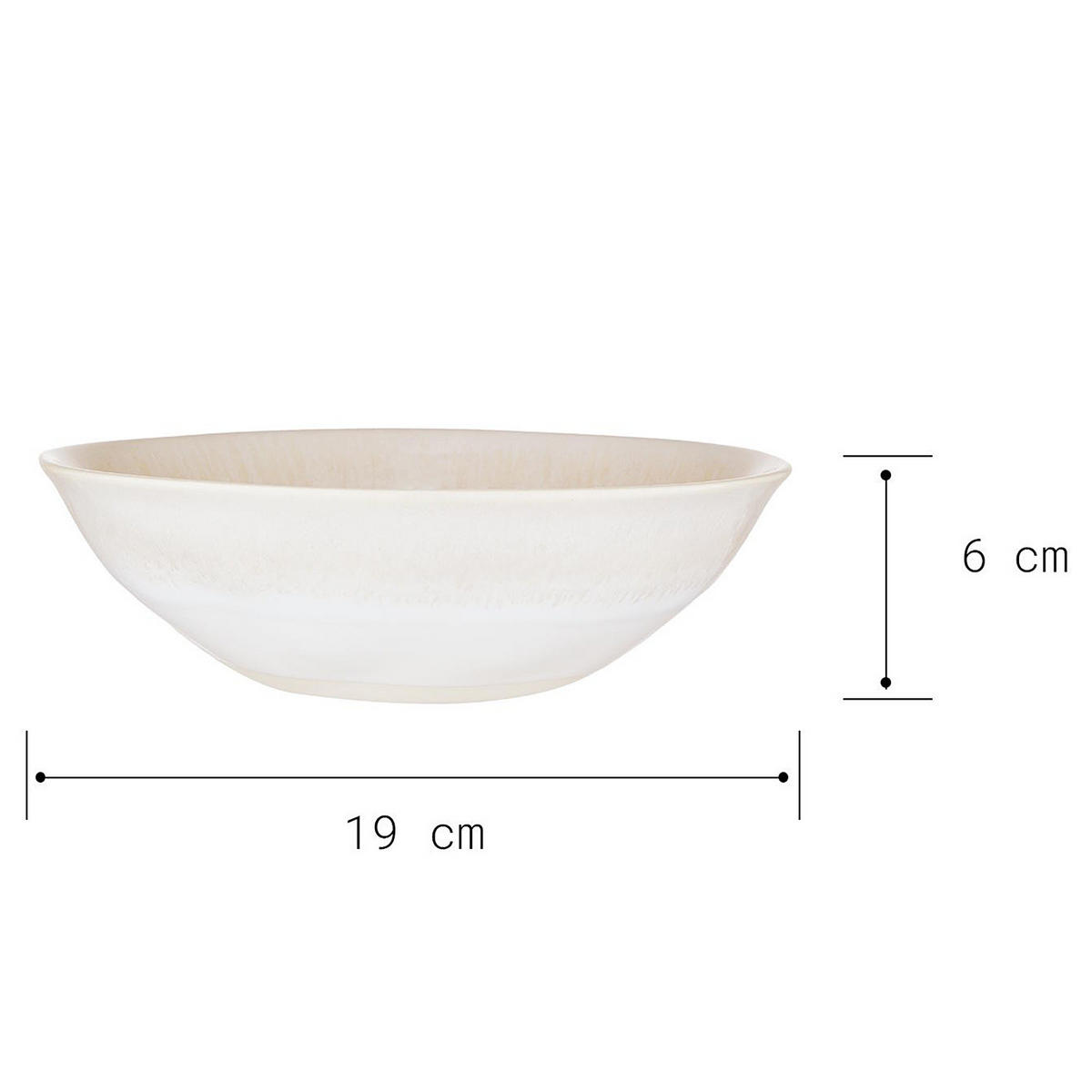 GESCHIRRSET 12-tlg. Atlantis 4 Personen - Beige, Keramik (28/3/28cm) - Butlers