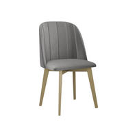 ESSZIMMERSTUHL Monti III Pik Gerade - Hellgrau/Sonoma Eiche, Holz/Textil (48/83/55cm) - MIRJAN24