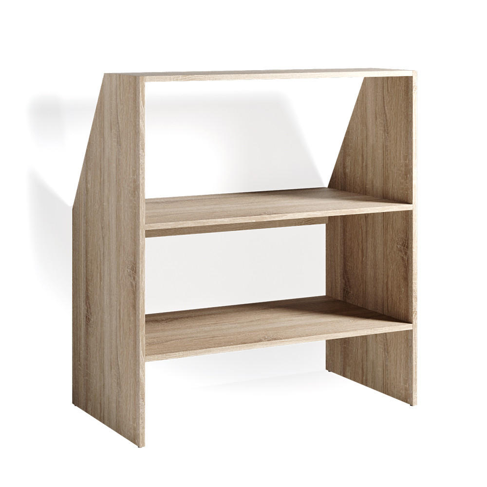 DACHSCHRÄGE REGAL Sonoma 90 x 100 cm - Sonoma Eiche, Holzwerkstoff (90/100/50cm) - Vicco
