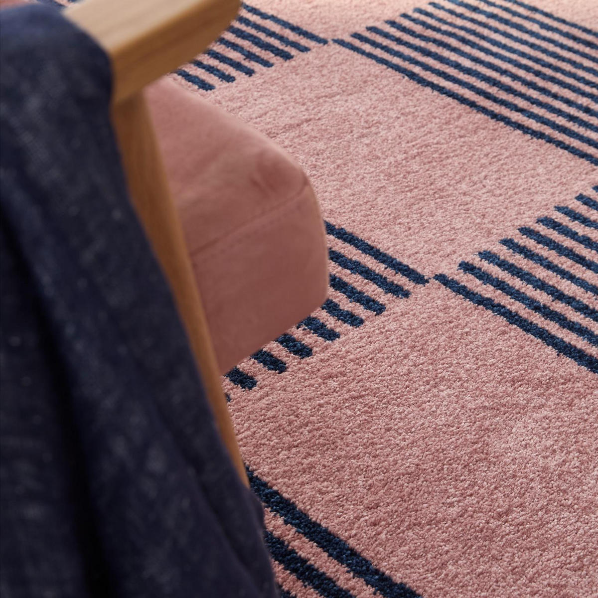 TEPPICH vintage mit blumenmuster blau Groovy 200x280 cm - Blau, Textil (200/280cm) - Nazar Rugs