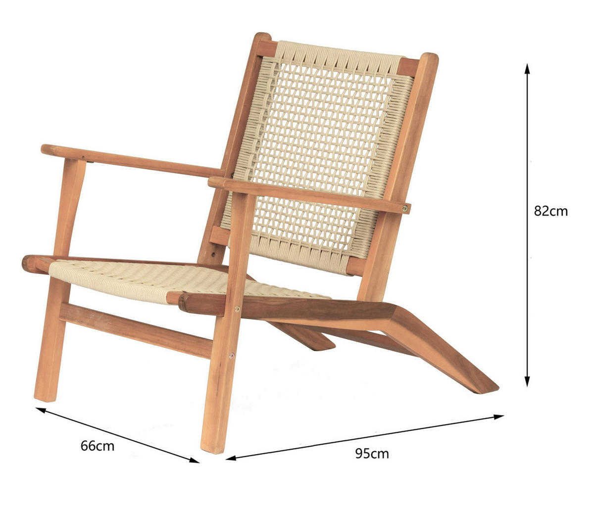 SESSEL Holz Braun - Braun, Holz (66/82/95cm) - Nordlys